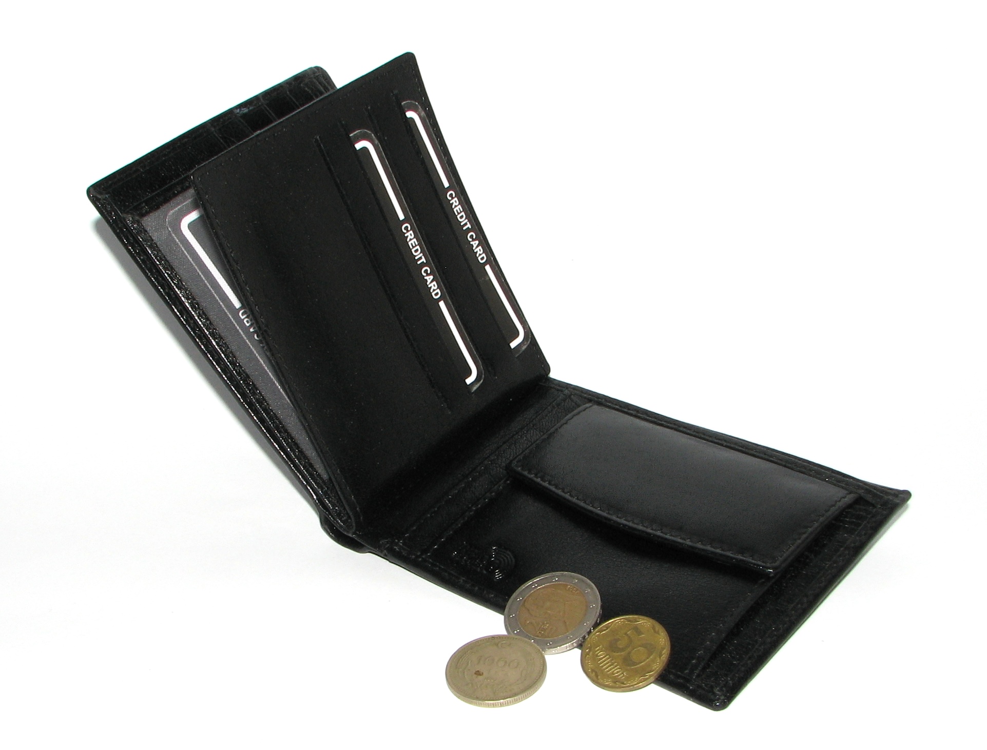 Гаманець чоловічий Pierre Andreus PW-012-BTU BLACK Гаманець чоловічий Pierre Andreus PW-012-BTU BLACK